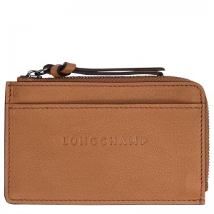 long champ 3D Leather Női Kártyatartó Natural | HUEB8526