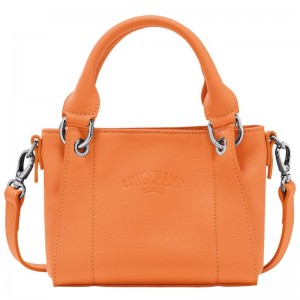 long champ 3D XS Handbag Leather Női Mini Táskák Narancssárga | HUPJ9370