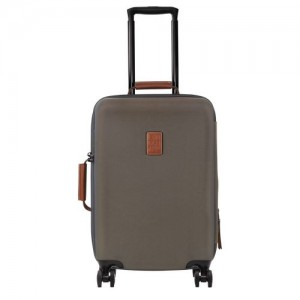 long champ Boxford S Recycled canvas Férfi Bőröndök Barna | HUSG7165