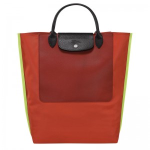 long champ Cabas M Tote Canvas Férfi Kézitáska Paprika | HUDF7476