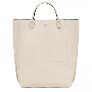 long champ Cabas M Tote Leather Női Kézitáska Linen | HUDF9192