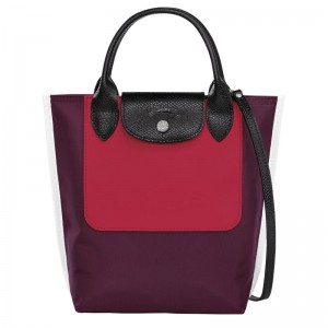 long champ Cabas XS Tote Canvas Női Kézitáska Bordó | HUJP9169