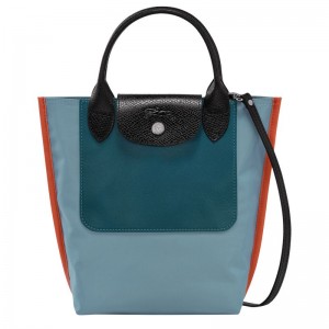 long champ Cabas XS Tote Canvas Női Mini Táskák Kék | HUHA9376