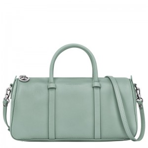 long champ Daylong M Leather Női Kézitáska Celadon | HUGS9138