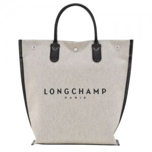 long champ Essential M Tote Canvas Férfi Kézitáska Ecru | HUZU7456