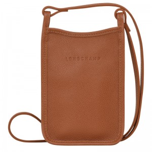 long champ Le FoulonnÉ 1 Leather Női Tok Caramel | HUOK8433