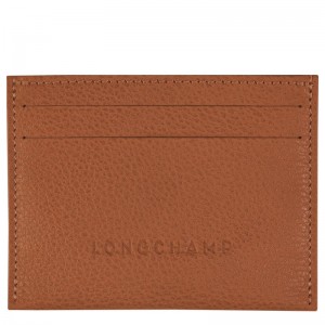 long champ Le FoulonnÉ Leather Férfi Kártyatartó Caramel | HULI7351