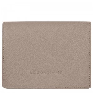 long champ Le FoulonnÉ Leather Női Pénztárca Turtledove | HUYX8575