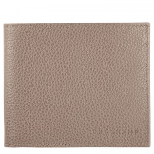 long champ Le FoulonnÉ Leather Női Pénztárca Turtledove | HUCT8559