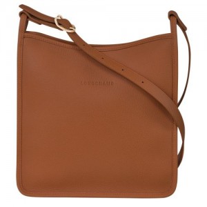 long champ Le FoulonnÉ M Leather Női Crossbody Táska Caramel | HUGS8930