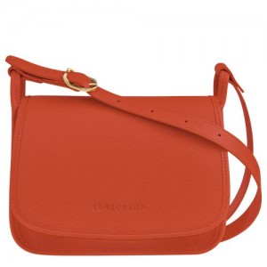 long champ Le FoulonnÉ M Leather Női Crossbody Táska Paprika | HUBE8921