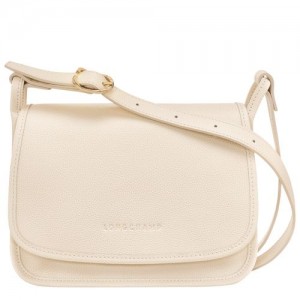 long champ Le FoulonnÉ M Leather Női Crossbody Táska Paper | HUSG8904