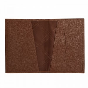 long champ Le FoulonnÉ Passport cover Leather Férfi Kiegészítők Caramel | HUEB7127