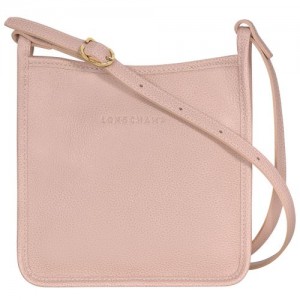 long champ Le FoulonnÉ S Leather Női Crossbody Táska Nude | HUZU8925