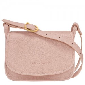 long champ Le FoulonnÉ S Leather Női Crossbody Táska Nude | HUDF8905