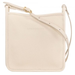 long champ Le FoulonnÉ S Leather Női Crossbody Táska Paper | HUOK8901