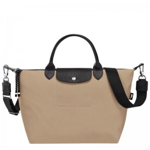 long champ Le Pliage Energy L Recycled canvas Női Kézitáska Clay | HUNW9232