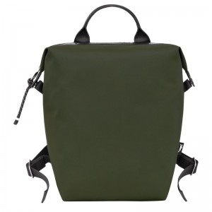 long champ Le Pliage Energy L Recycled canvas Férfi Hátizsákok Khaki | HUMQ7567