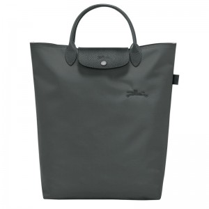 long champ Le Pliage Green M Tote Canvas Női Kézitáska Graphite | HUJP9240