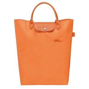 long champ Le Pliage Green M Tote Canvas Női Kézitáska Narancssárga | HUKO9239