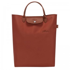 long champ Le Pliage Green M Tote Canvas Női Kézitáska Chestnut | HUXY9236