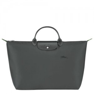 long champ Le Pliage Green S Recycled canvas Női Utazótáskák Graphite | HUDF8281