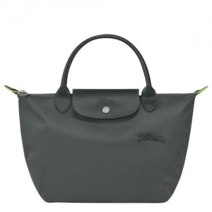 long champ Le Pliage Green S Recycled canvas Női Kézitáska Graphite | HUTC9053