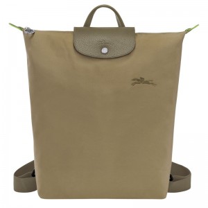 long champ Le Pliage M Canvas Férfi Hátizsákok Artichoke | HUCT7562