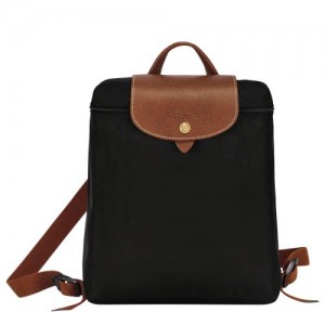 long champ Le Pliage Original M Recycled canvas Férfi Hátizsákok Fekete | HUTC7536