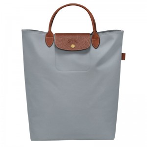 long champ Le Pliage Original M Tote Canvas Női Kézitáska Steel | HUSG9245