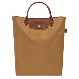 long champ Le Pliage Original M Tote Canvas Férfi Kézitáska Fawn | HUZU7508