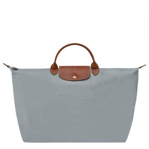 long champ Le Pliage Original S Recycled canvas Női Utazótáskák Steel | HULI8302