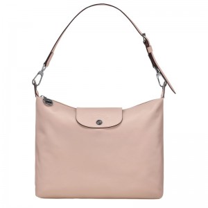 long champ Le Pliage Xtra M Hobo Leather Női Válltáskák Nude | HUUZ8886