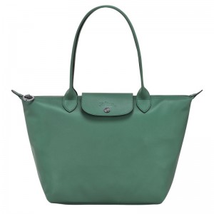 long champ Le Pliage Xtra M Tote Leather Női Válltáskák Sage | HUTC8845