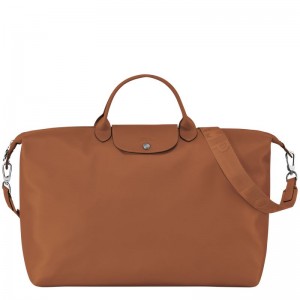 long champ Le Pliage Xtra S Leather Férfi Utazótáskák Cognac | HUWN7227