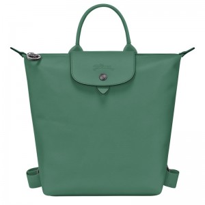 long champ Le Pliage Xtra S Leather Női Hátizsákok Sage | HUSG8748