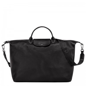 long champ Le Pliage Xtra S Leather Női Utazótáskák Fekete | HUSG8309