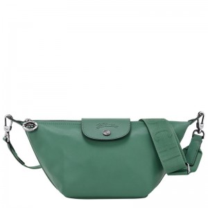 long champ Le Pliage Xtra XS Crossbody Leather Női Mini Táskák Sage | HUEB9363