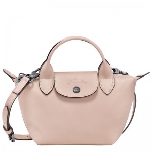 long champ Le Pliage Xtra XS Handbag Leather Női Mini Táskák Nude | HURV9305