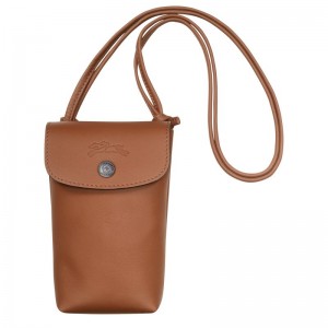 long champ Le Pliage Xtra with leather lace Leather Női Tok Cognac | HUSG8621