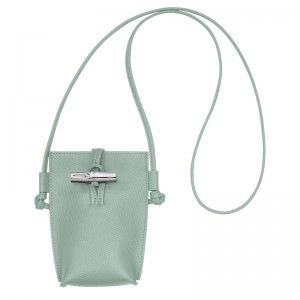 long champ Le Roseau 1 Leather Női Tok Celadon | HUJP8408