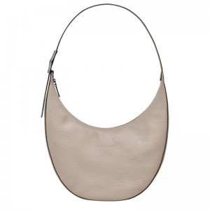 long champ Le Roseau Essential L Crossbody Leather Női Válltáskák Clay | HUFD8879