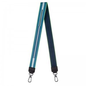 long champ Rayures Canvas Női Shoulder Straps Sötétkék | HUYX8003