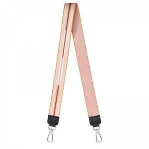 long champ Rayures Shoulder strap Canvas Női Kiegészítők Nude | HUQM8632