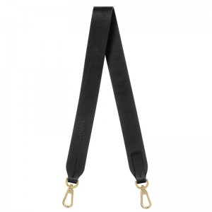 long champ Shoulder strap Leather Férfi Kiegészítők Fekete | HUOK7445