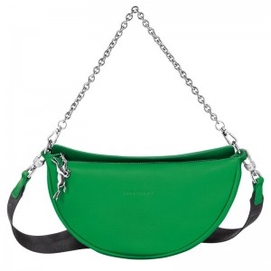 long champ Smile S Crossbody Leather Női Válltáskák Lawn | HUCT8871