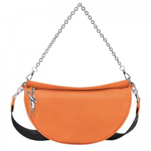 long champ Smile S Crossbody Leather Női Válltáskák Narancssárga | HUBE8869