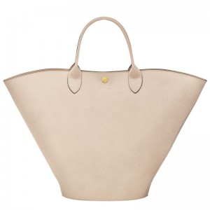 long champ Épure XL Tote Leather Női Kézitáska Paper | HUIL9145