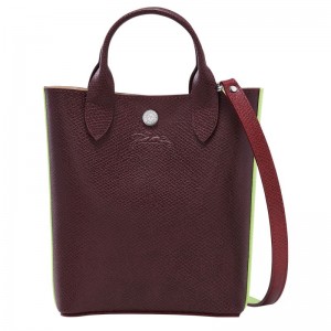 long champ Épure XS Tote Leather Női Kézitáska Bordó | HUXY9184