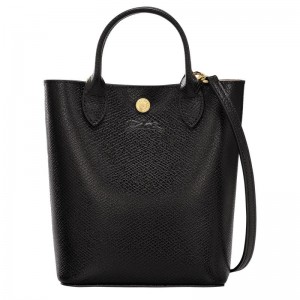 long champ Épure XS Tote Leather Női Mini Táskák Fekete | HULI9342